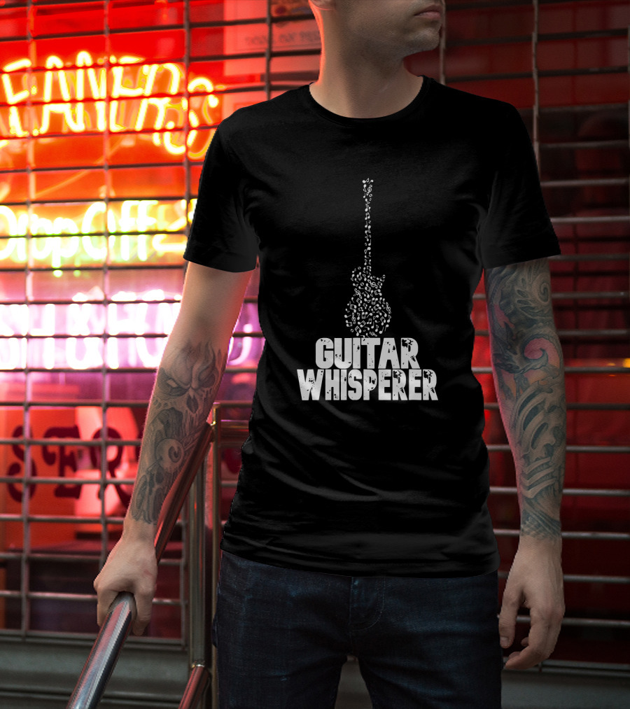 Guitar Whisperer Musical Notes T-Shirt