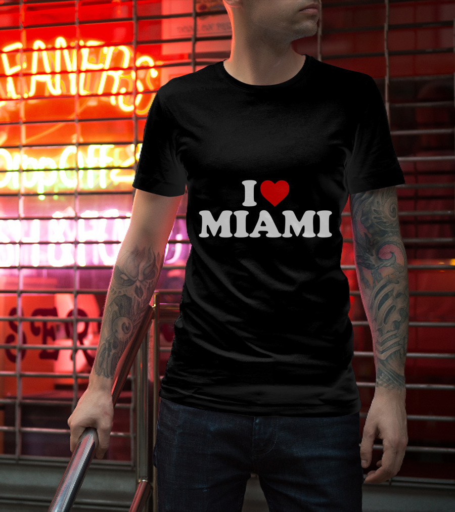 I Love Miami Heart Icon T-Shirt