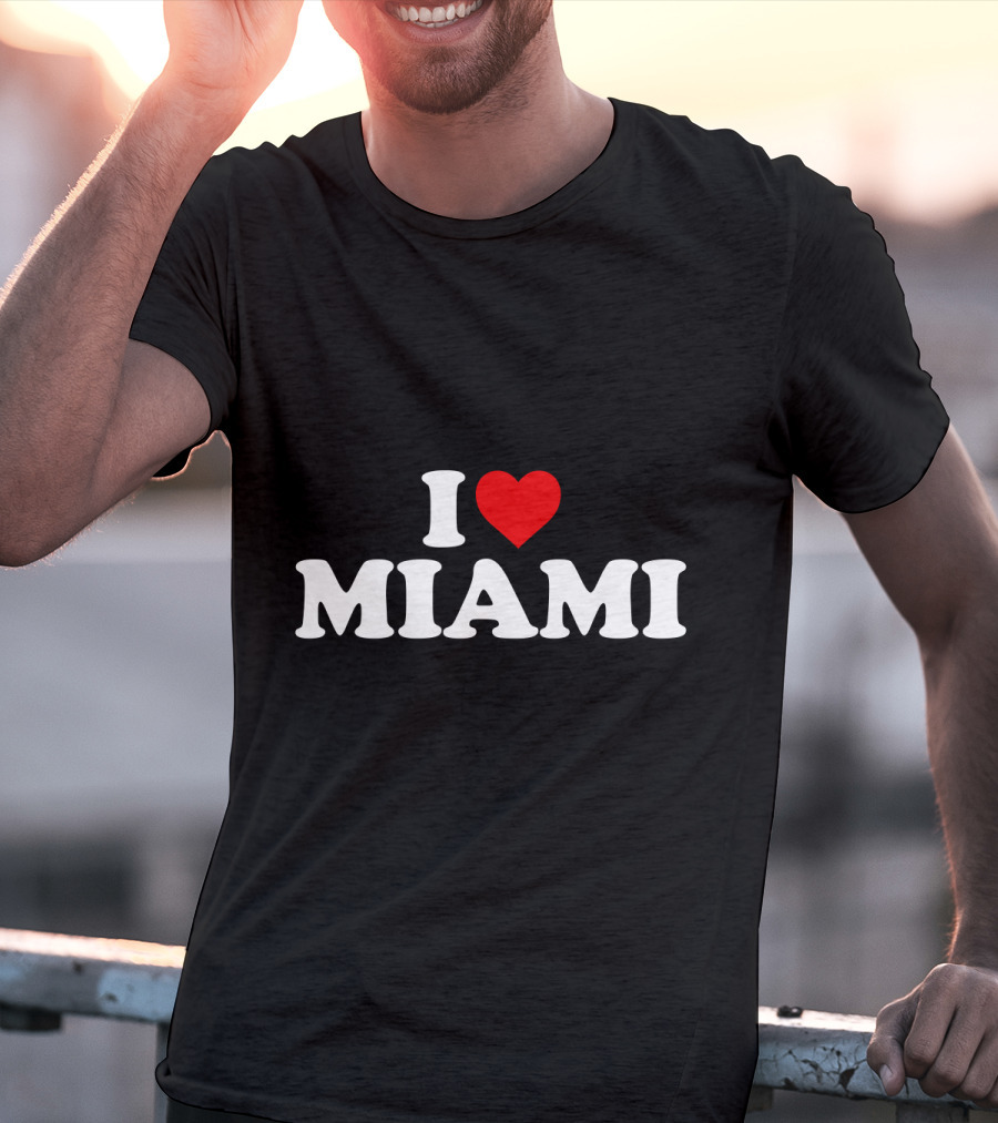 I Love Miami Heart Icon T-Shirt