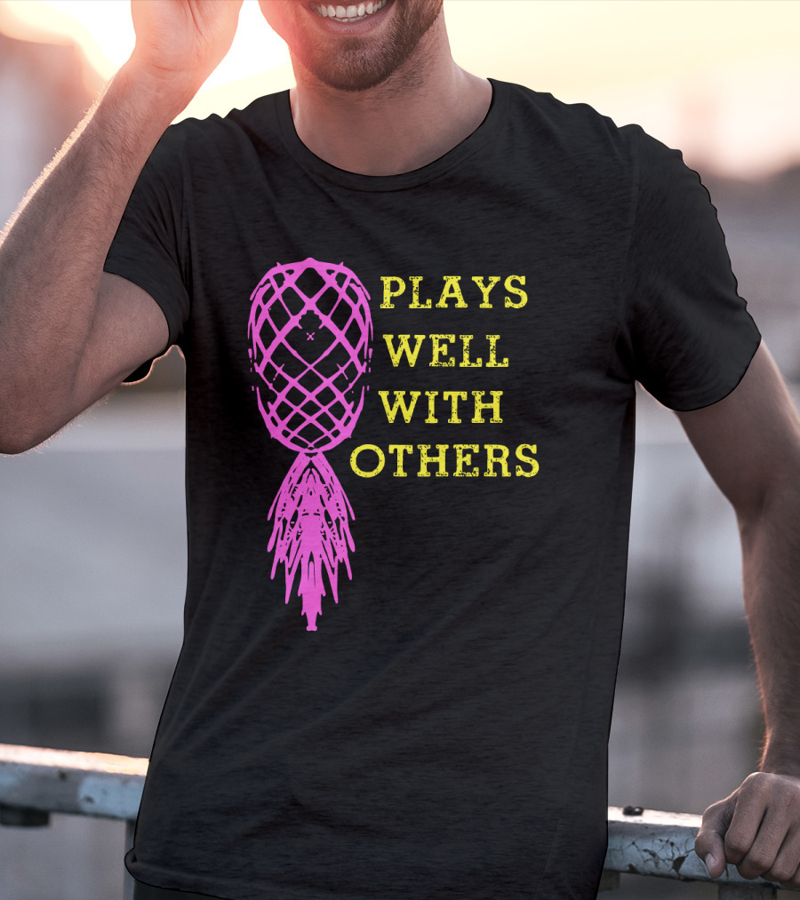 Plays Well With Others Pineapple Abstract Xylophone T-Shirt