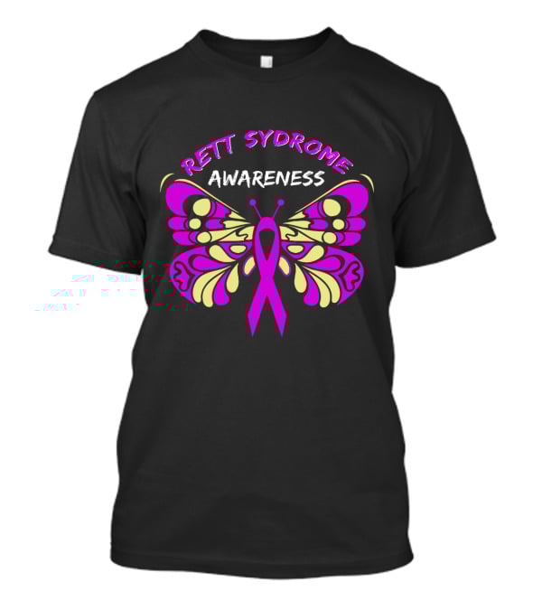 Rett Syndrome Awareness Butterfly T-Shirt