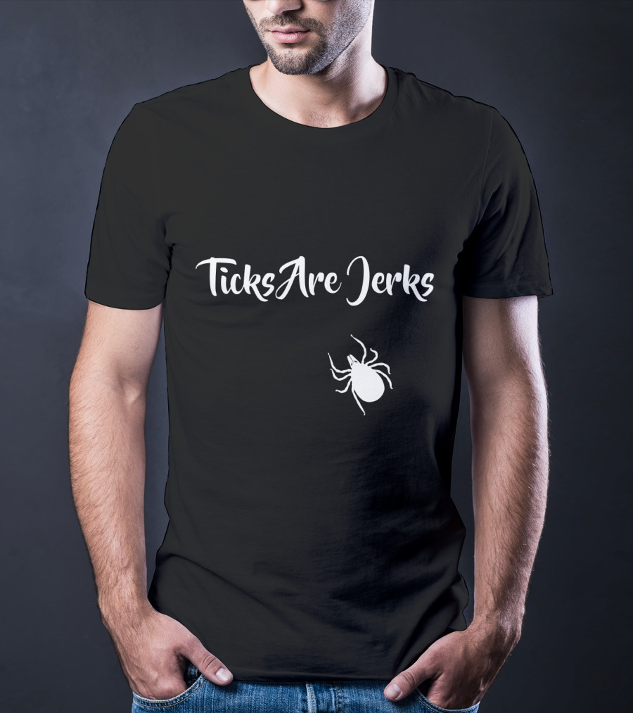 Ticks Are Jerks Lyme Disease Awareness And Safety Iconic T-Shirt