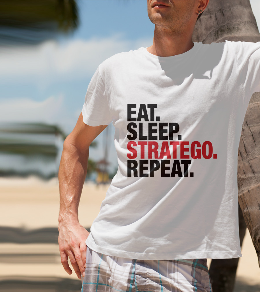 EAT SLEEP STRATEGO REPEAT BOARD GAME CYCLE T-Shirt