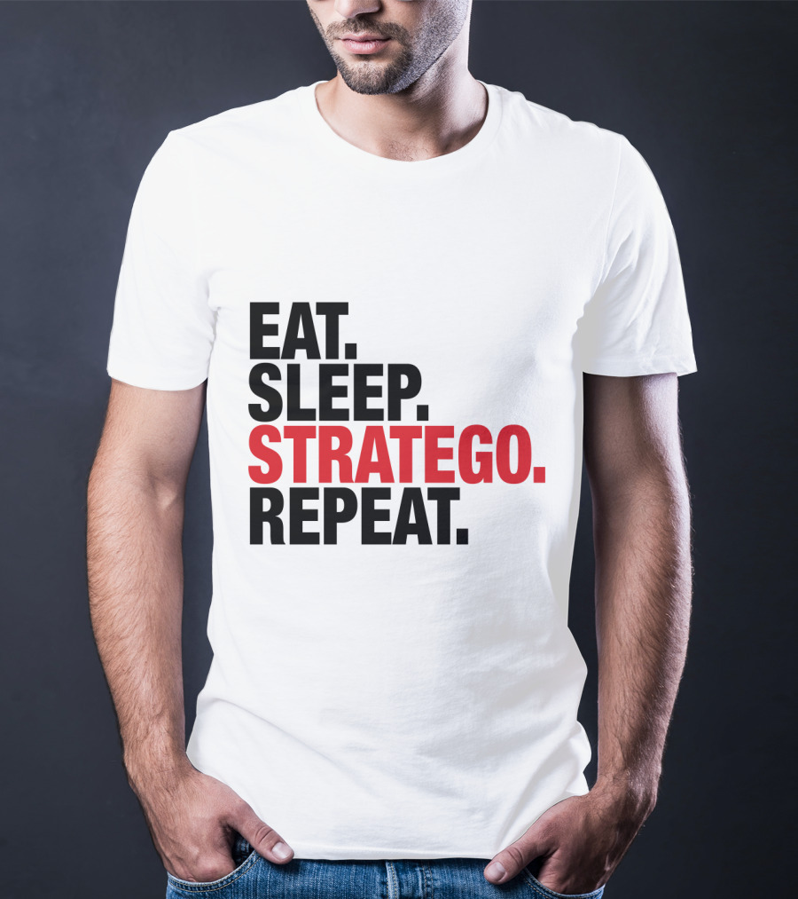 EAT SLEEP STRATEGO REPEAT BOARD GAME CYCLE T-Shirt