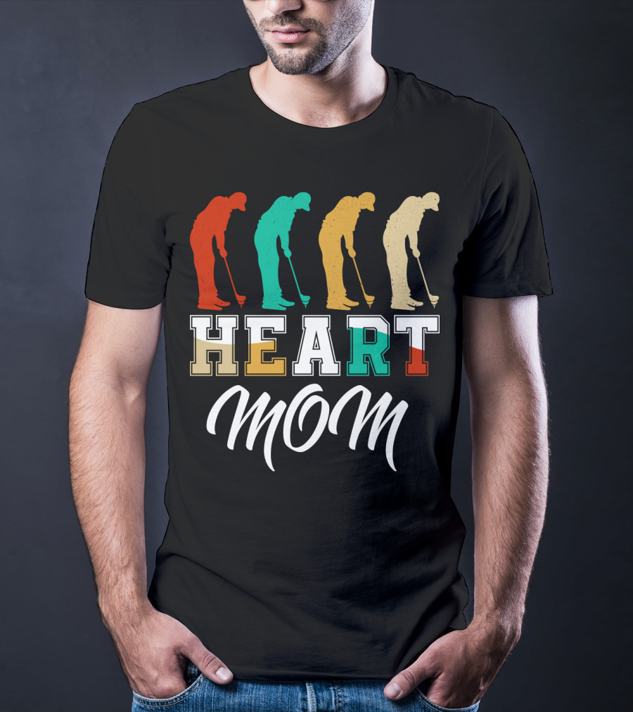Golf Heart Mom T-Shirt