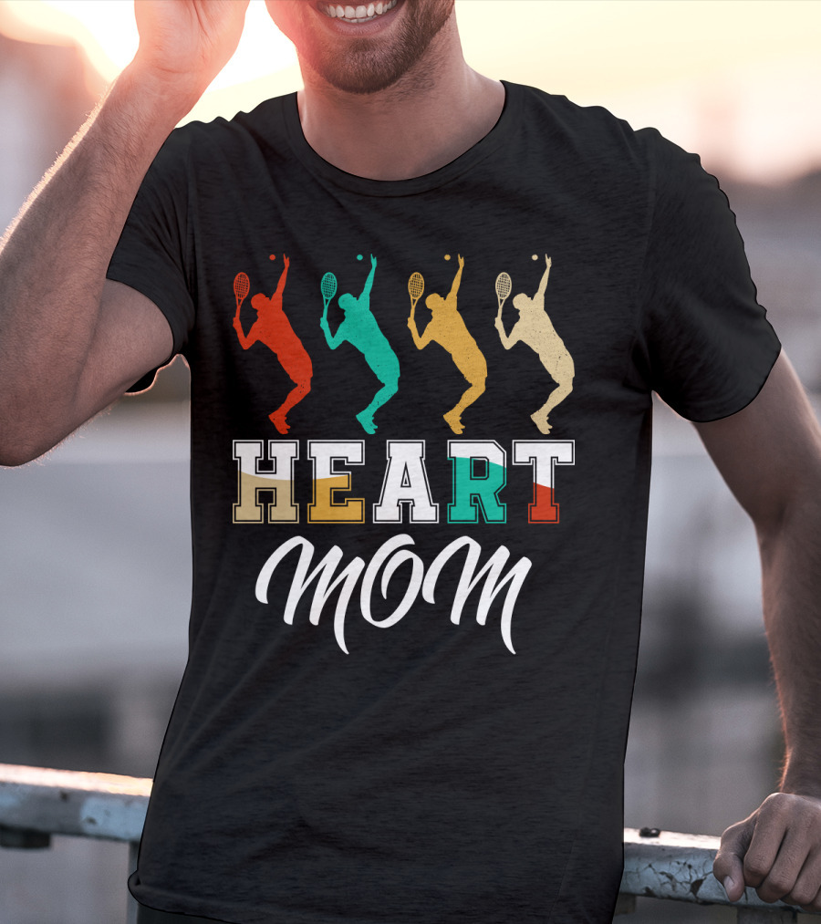 Tennis Heart Mom T-Shirt