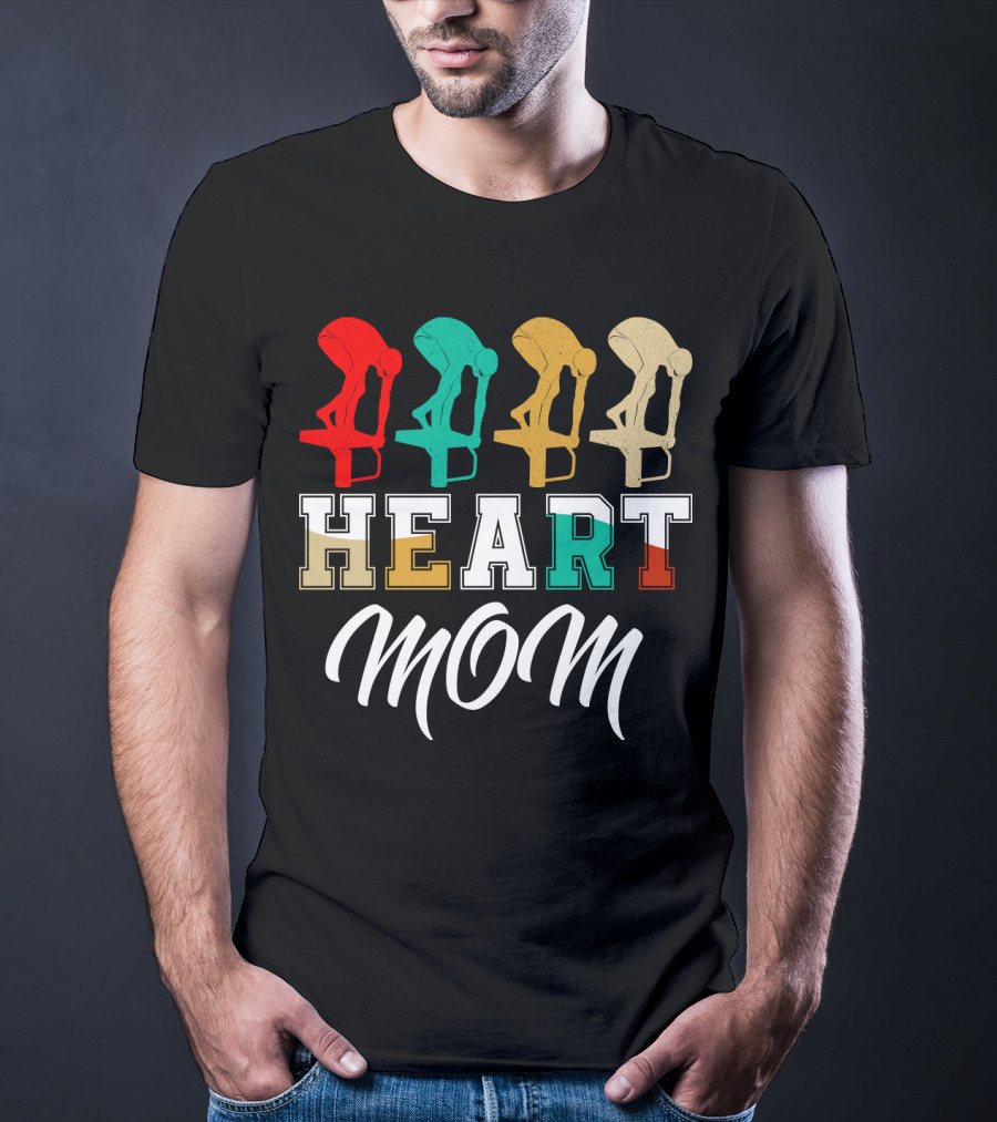 Swimming Mom Heart T-Shirt