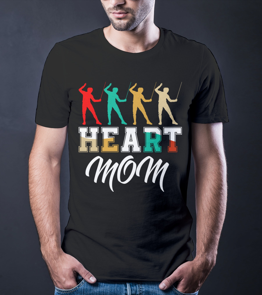 HEART MOM Fencing T-Shirt
