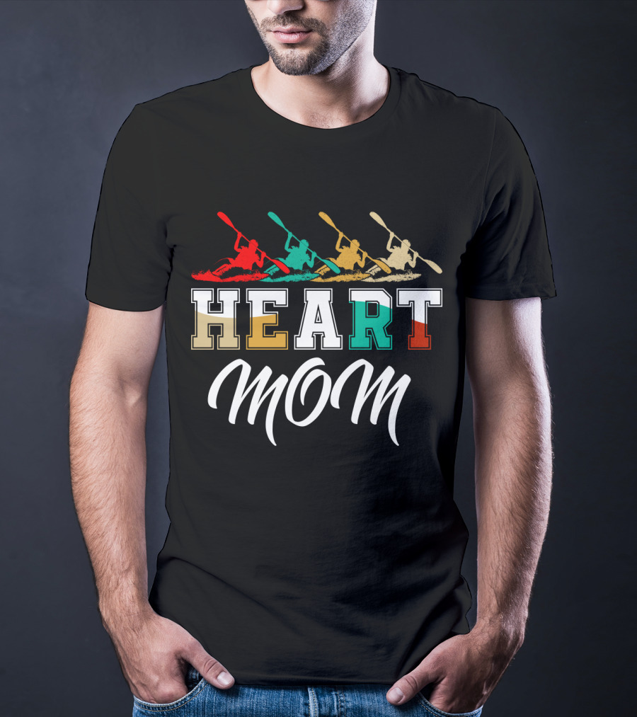 Kayaking Heart Mom T-Shirt