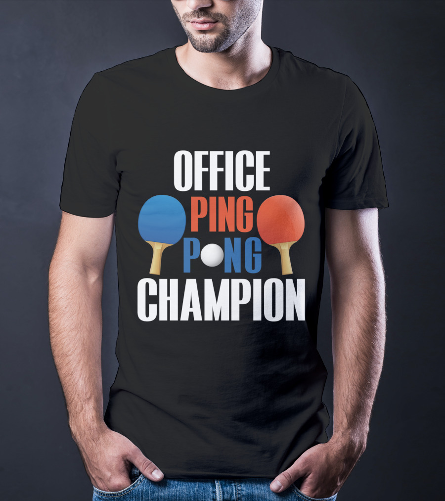 Office Ping Pong Champion Paddle T-Shirt