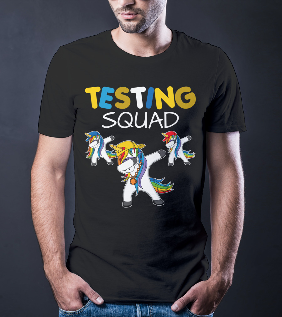 TESTING SQUAD Unicorn Dab Dance T-Shirt