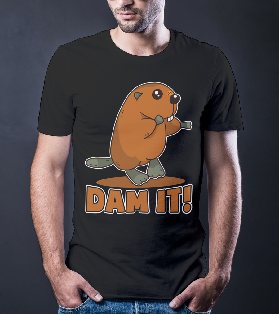 Damn It Beaver Dam Funny Pun T-Shirt