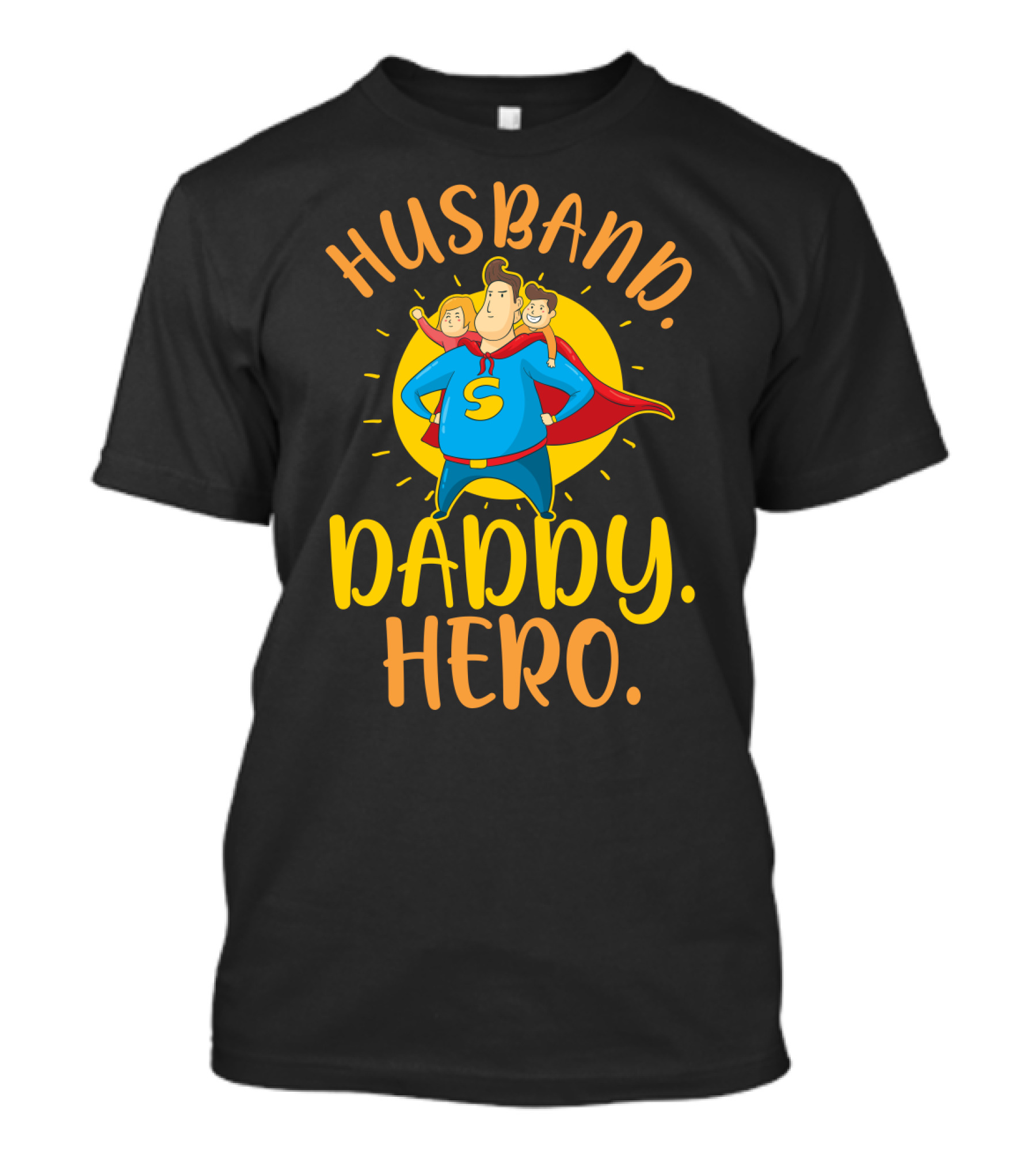 HUSBAND DADDY HERO SUPERHERO CHARACTER T-Shirt