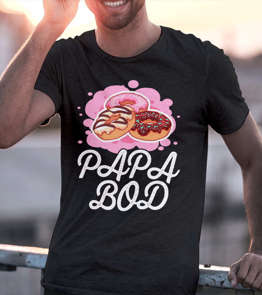 Papa Bod Donut Trio With Sprinkles T-Shirt