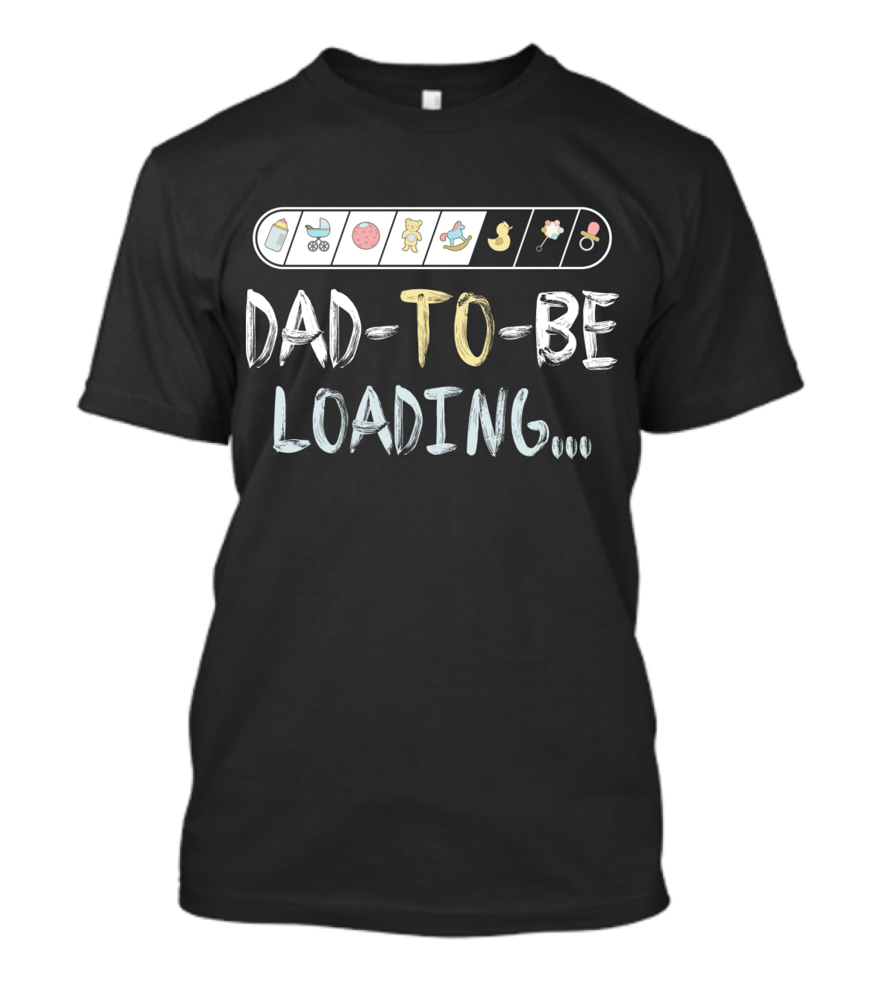 Dad-To-Be Loading Expecting Icons T-Shirt