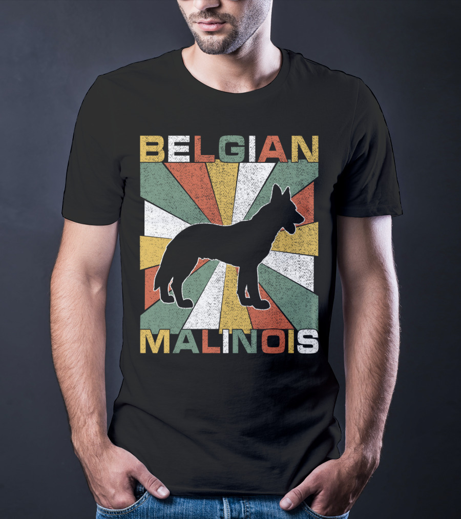 Belgian Malinois Retro 70s Vintage Dog T-Shirt