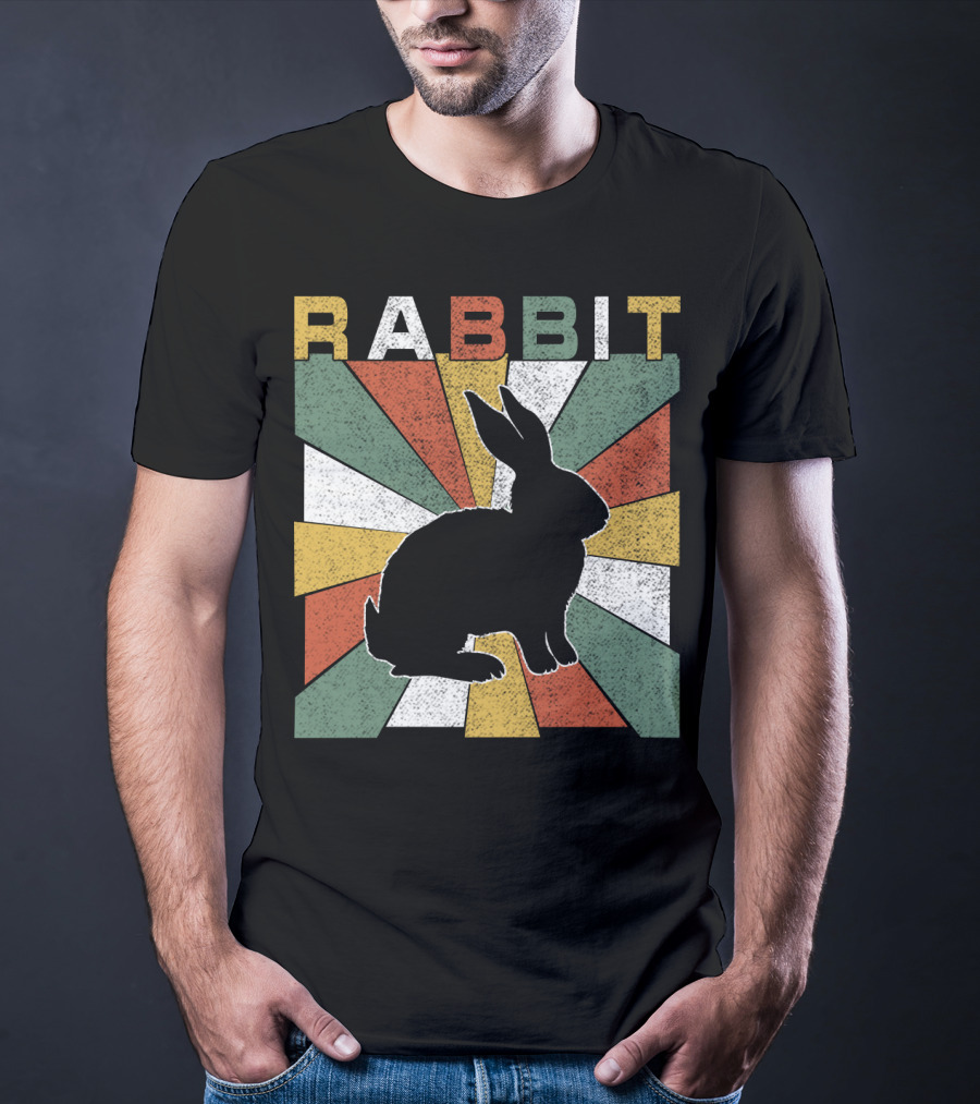Rabbit Retro 70s Silhouette Sunburst T-Shirt