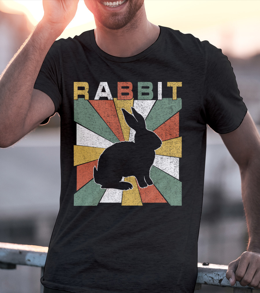 Rabbit Retro 70s Silhouette Sunburst T-Shirt