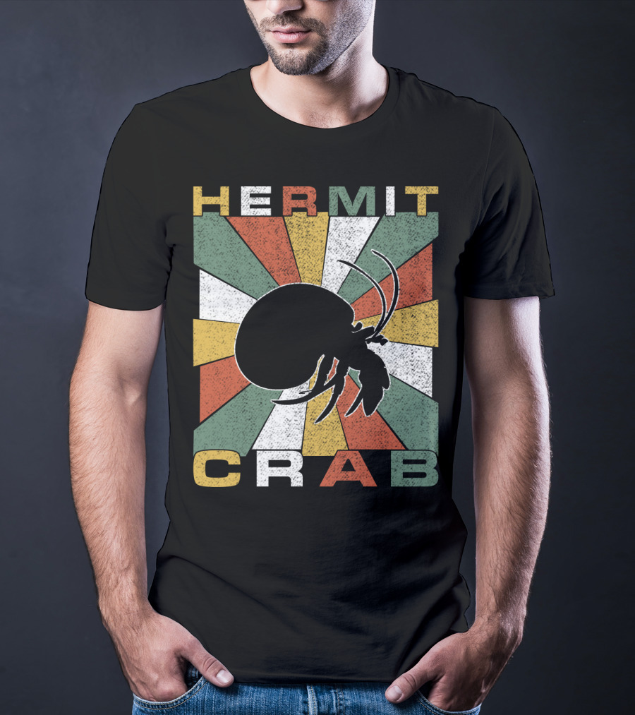 Hermit Crab Retro 70s Vintage T-Shirt