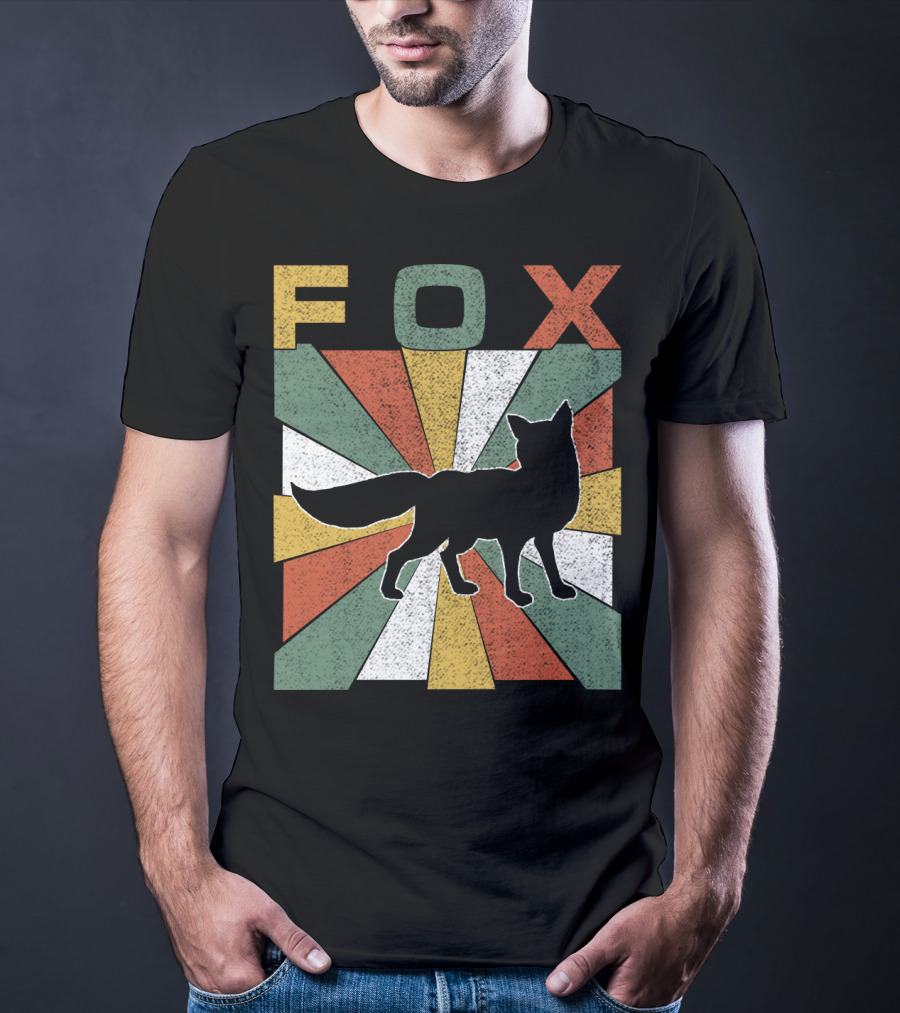 FOX Retro Vintage 70s Silhouette Burst T-Shirt