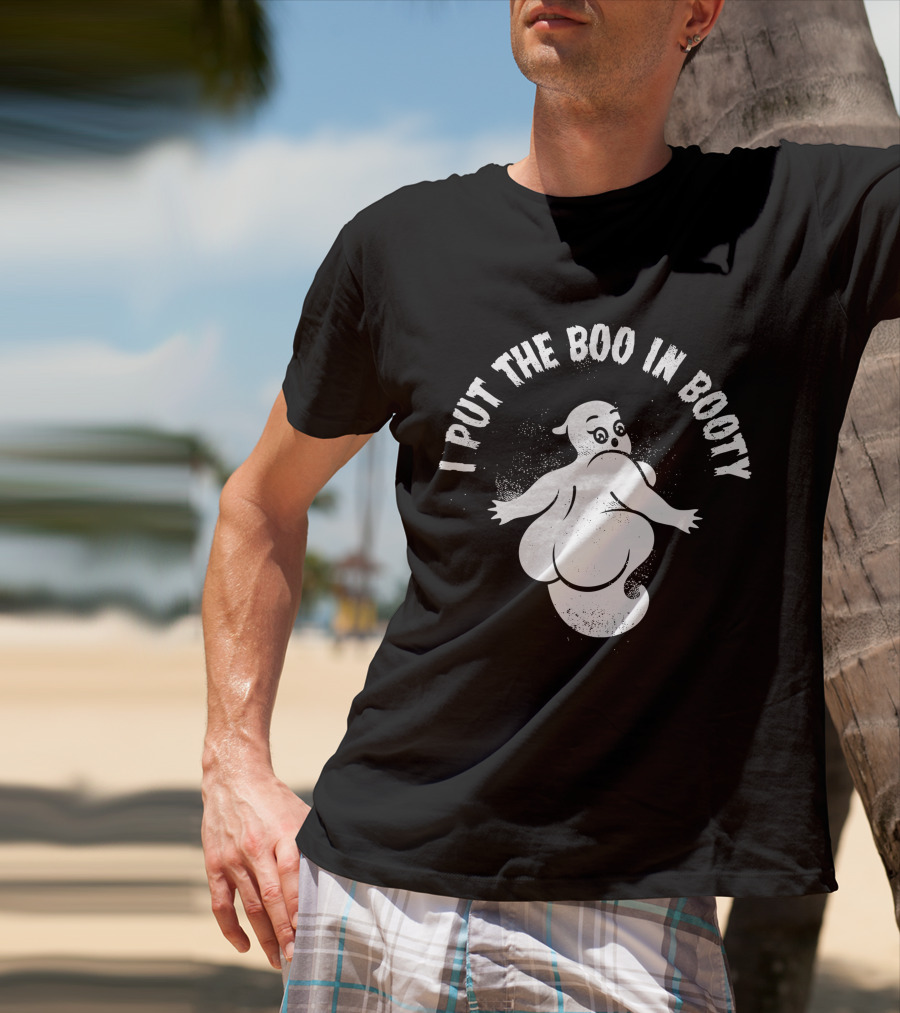 Cute Halloween Party Ghost I Put The Boo In Booty T-Shirt