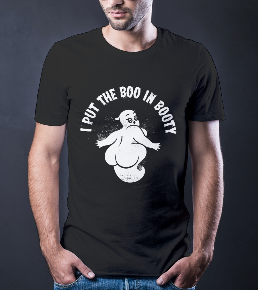 Cute Halloween Party Ghost I Put The Boo In Booty T-Shirt