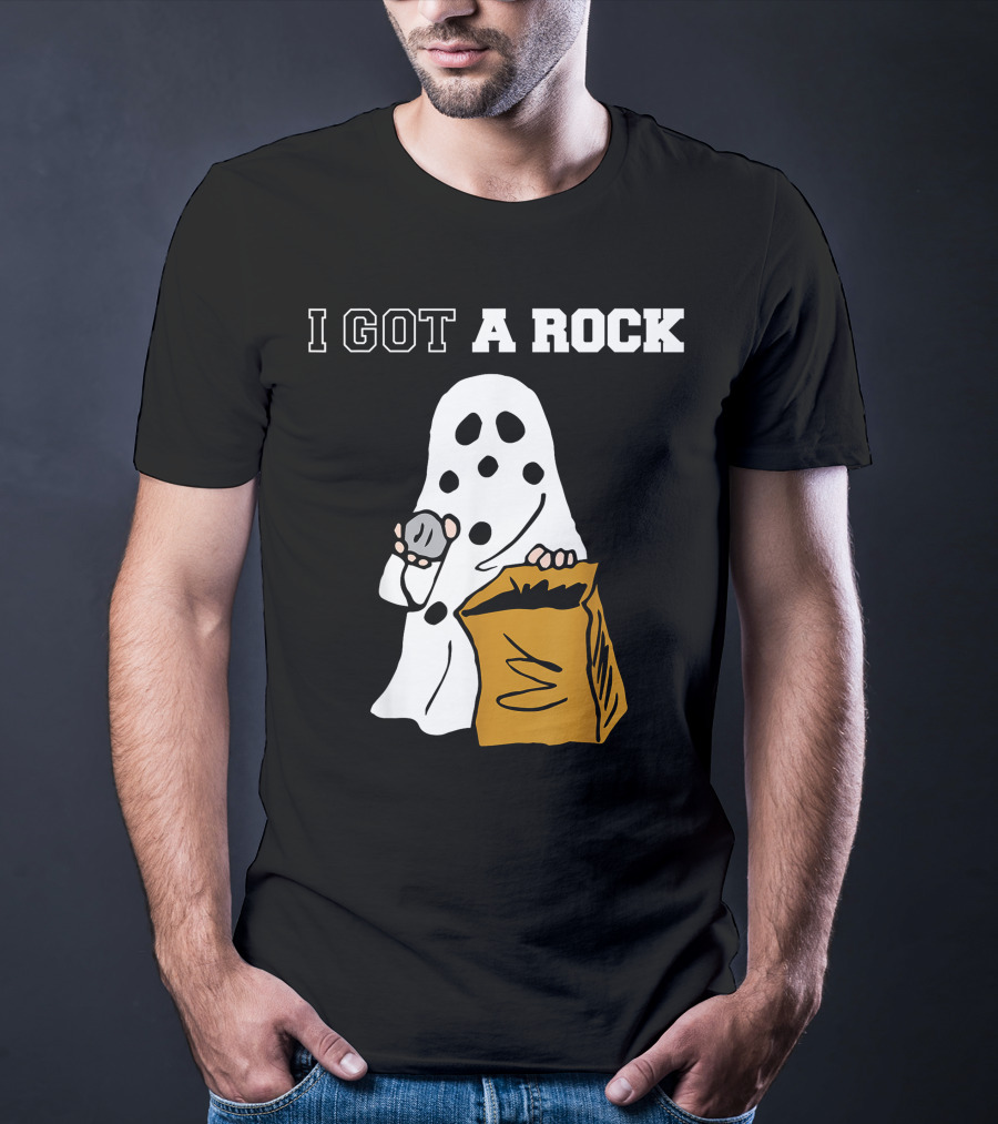 I Got A Rock Ghost Costume Halloween Peanuts Charlie Brown T-Shirt