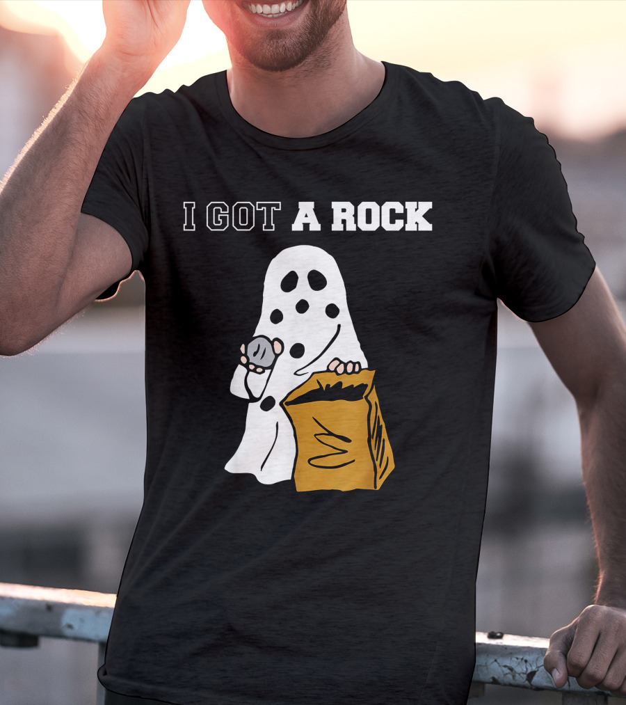 I Got A Rock Ghost Costume Halloween Peanuts Charlie Brown T-Shirt