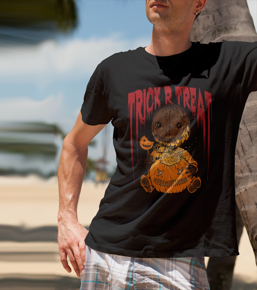 Trick R Treat Sam Pumpkin Horror Halloween T-Shirt