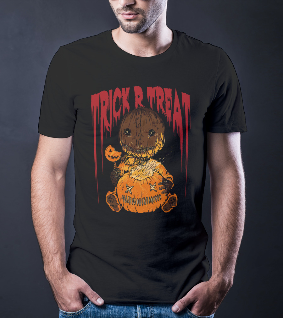 Trick R Treat Sam Pumpkin Horror Halloween T-Shirt