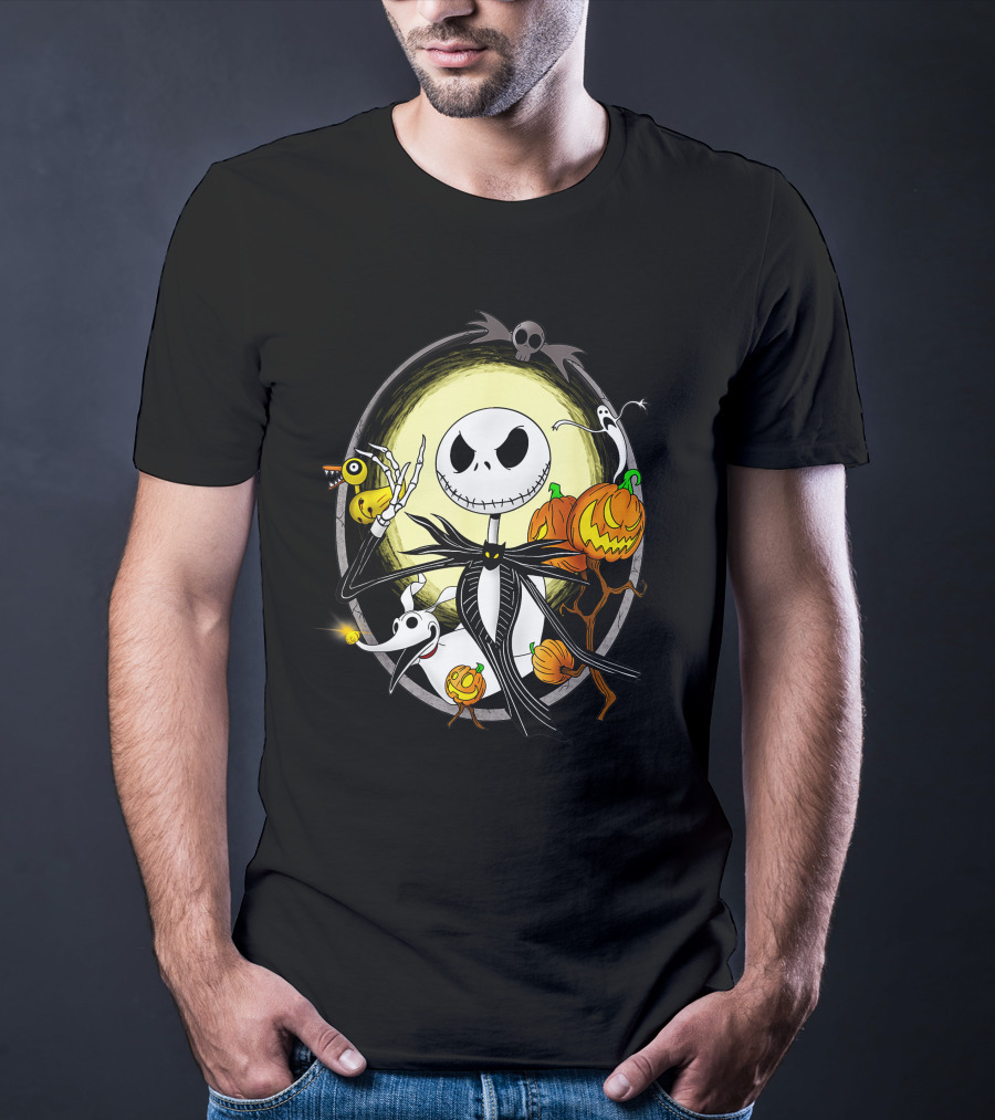 Jack Skellington Halloween Celebration Scene T-Shirt