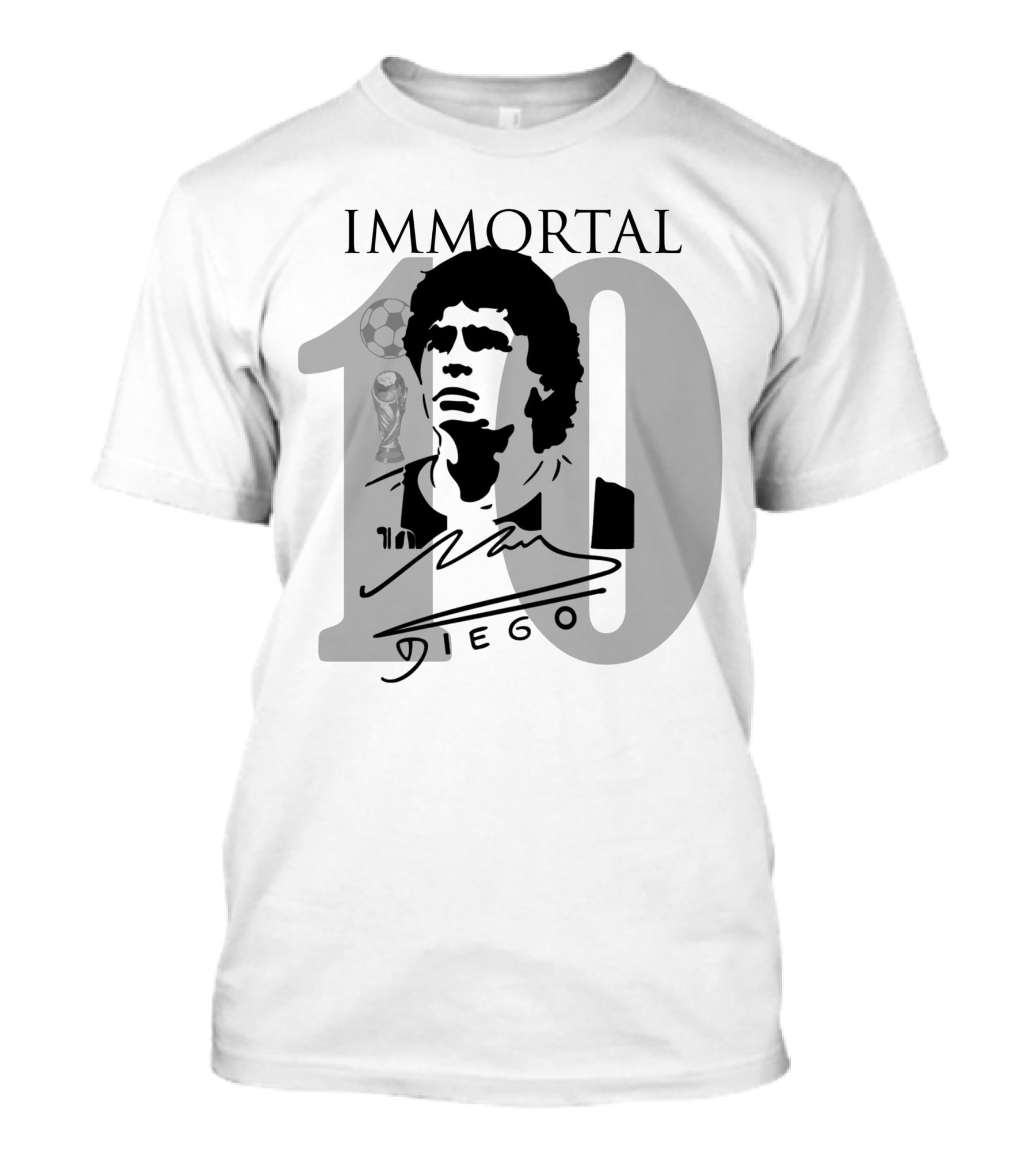 IM MORTAL Diego Armando Maradona 10 Argentina T-Shirt