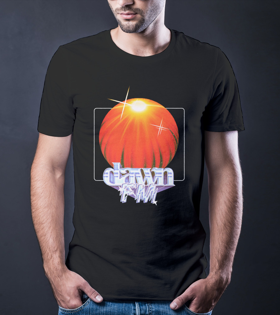 The Weeknd Dawn FM Sunburst Graphic Merchandise T-Shirt