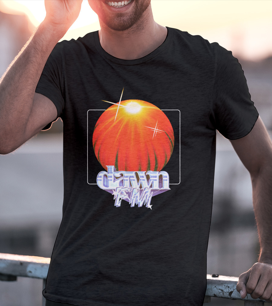 The Weeknd Dawn FM Sunburst Graphic Merchandise T-Shirt