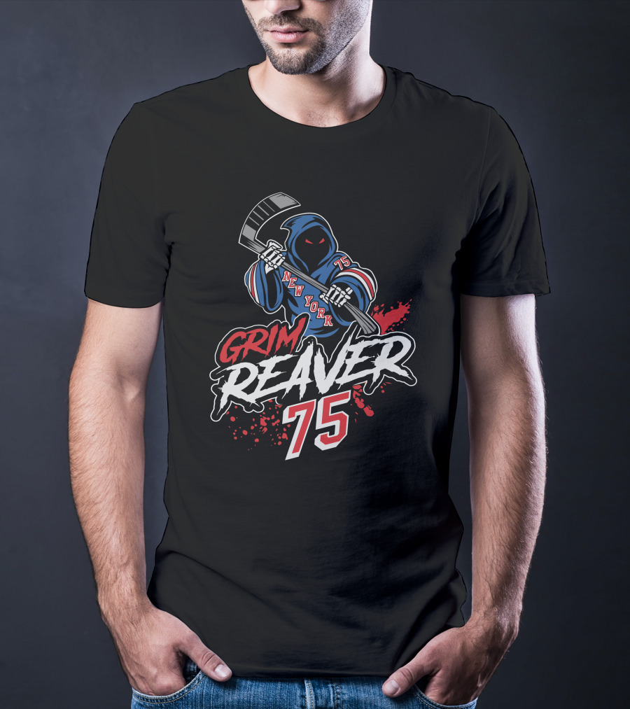New York Grim Reaver 75 Hockey T-Shirt