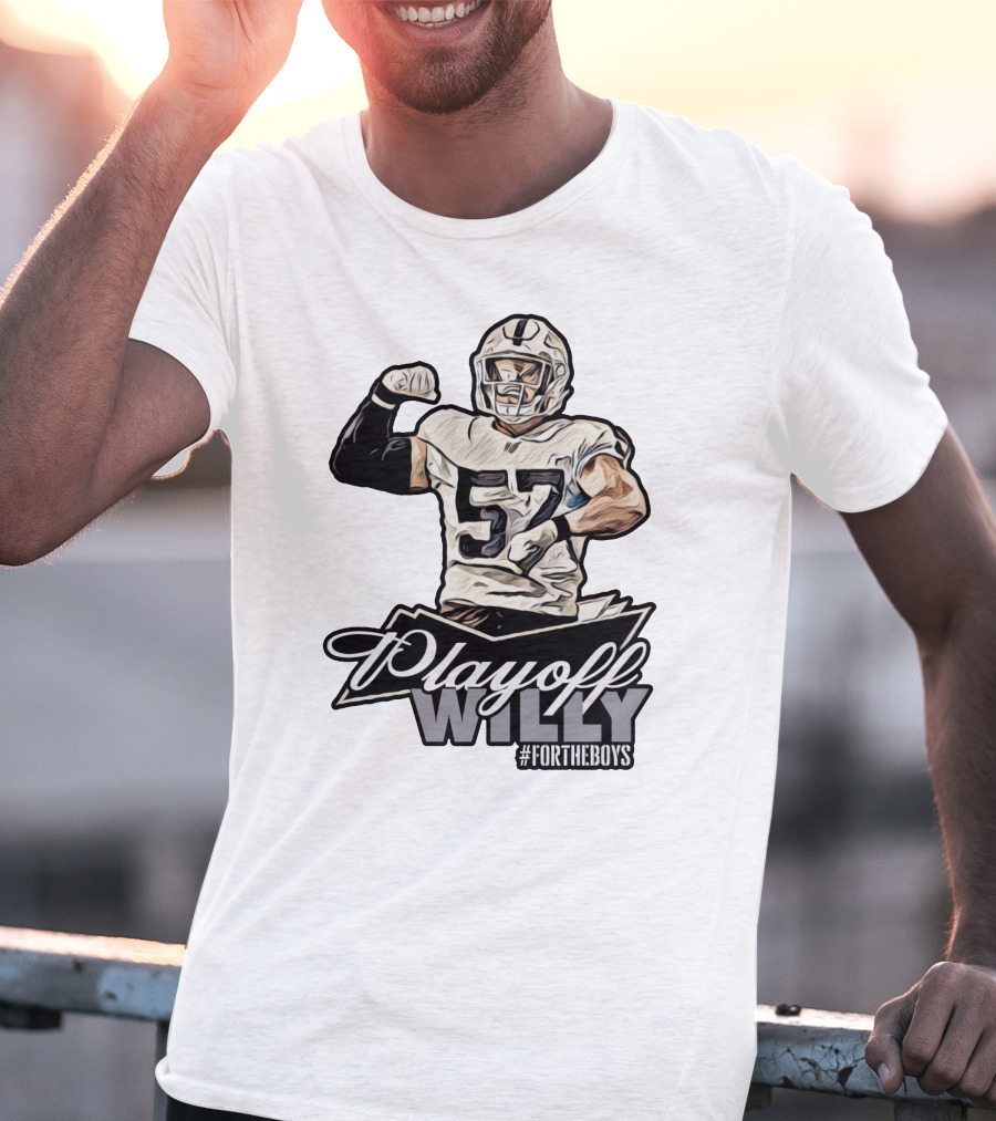 Playoff Willy 57 #ForTheBoys Football Player T-Shirt