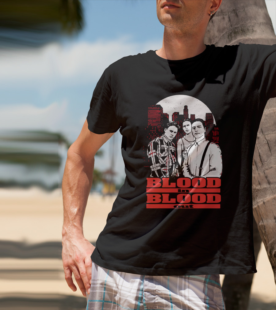 Blood In Blood Out Los Angeles Trio Urban Skyline T-Shirt