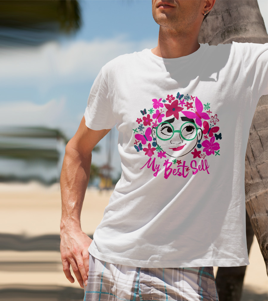 My Best Self Encanto Store Flowers Butterflies Glasses T-Shirt