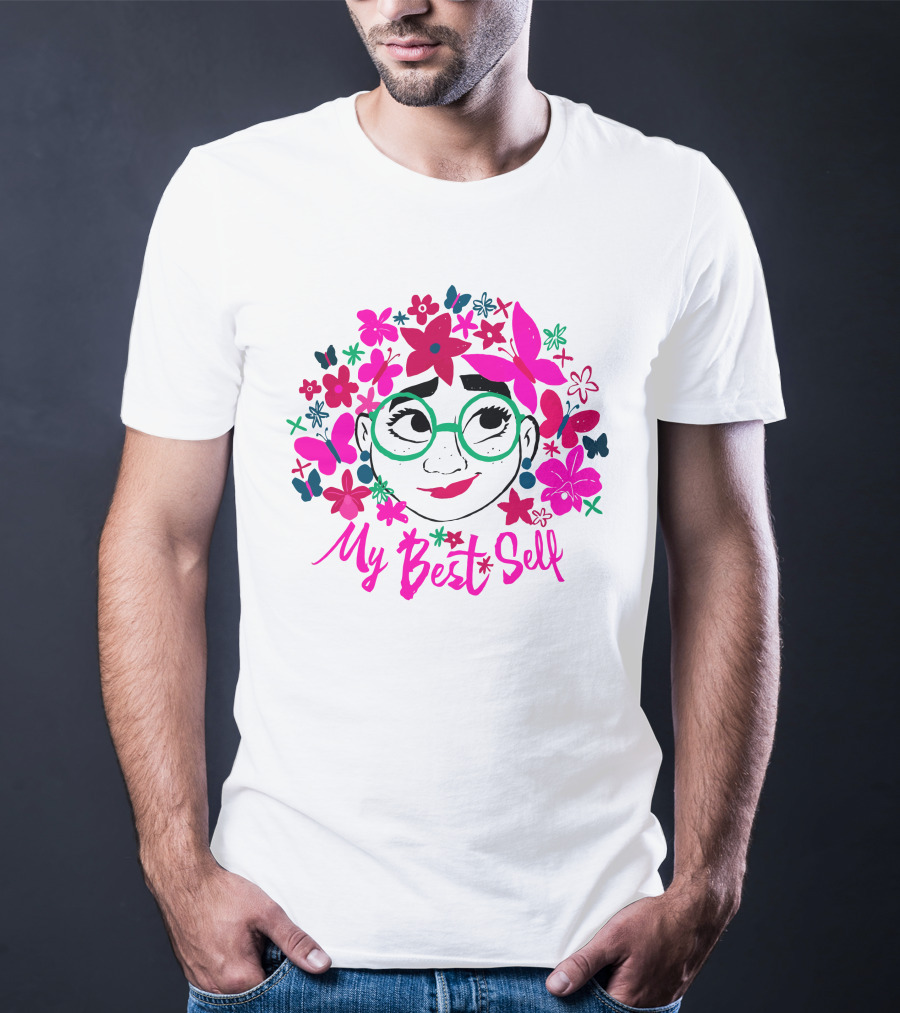 My Best Self Encanto Store Flowers Butterflies Glasses T-Shirt