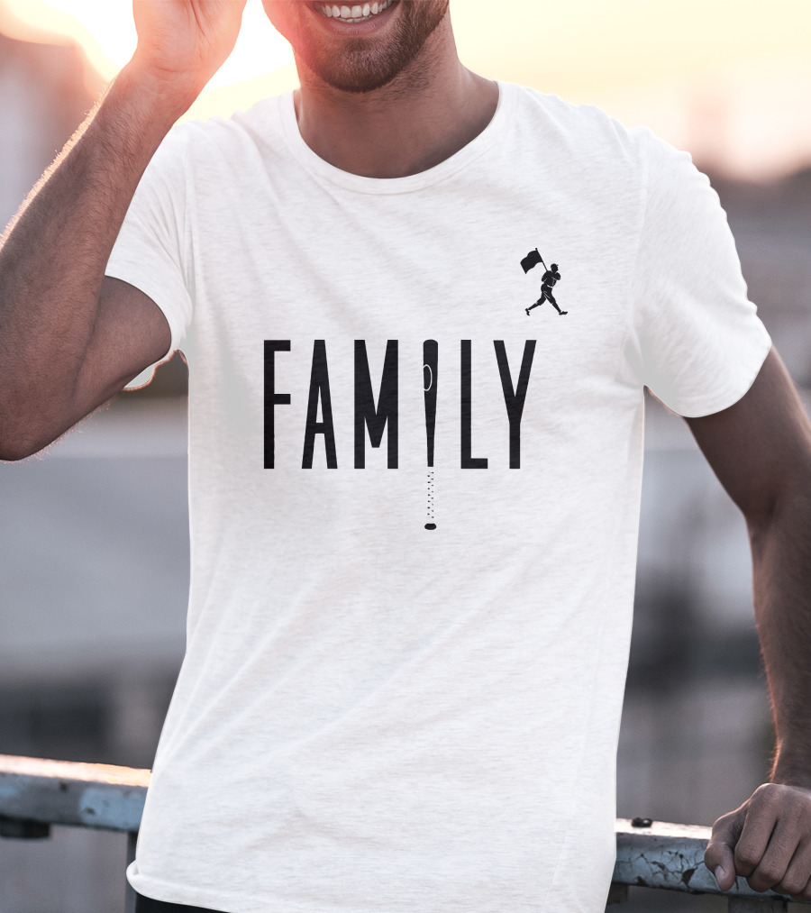 FAMILY Baseball Bat Design With Running T-Shirt