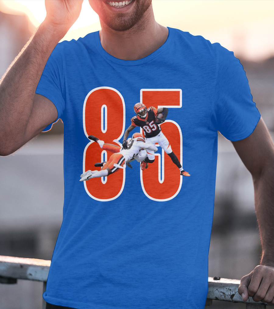 Tee Higgins Tamaurice William Cincinnati Bengals 85 Football T-Shirt