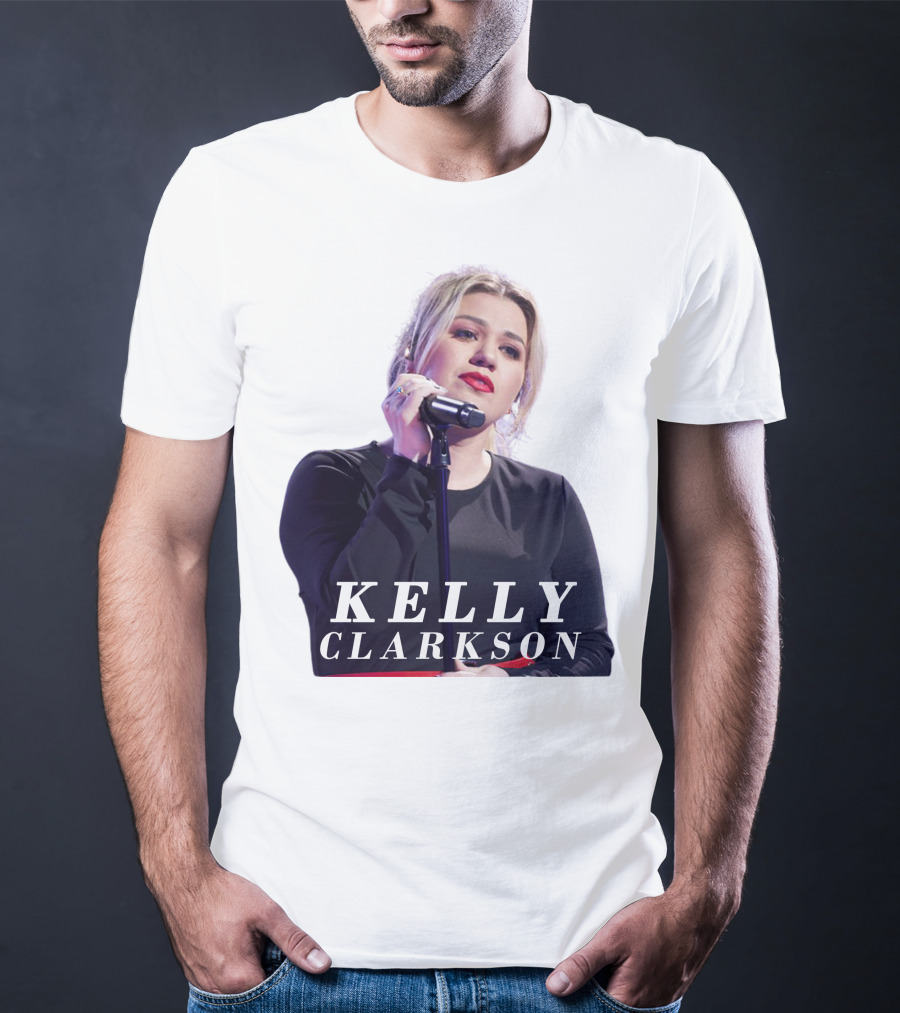 KELLY CLARKSON Concert Performance Microphone Stage T-Shirt