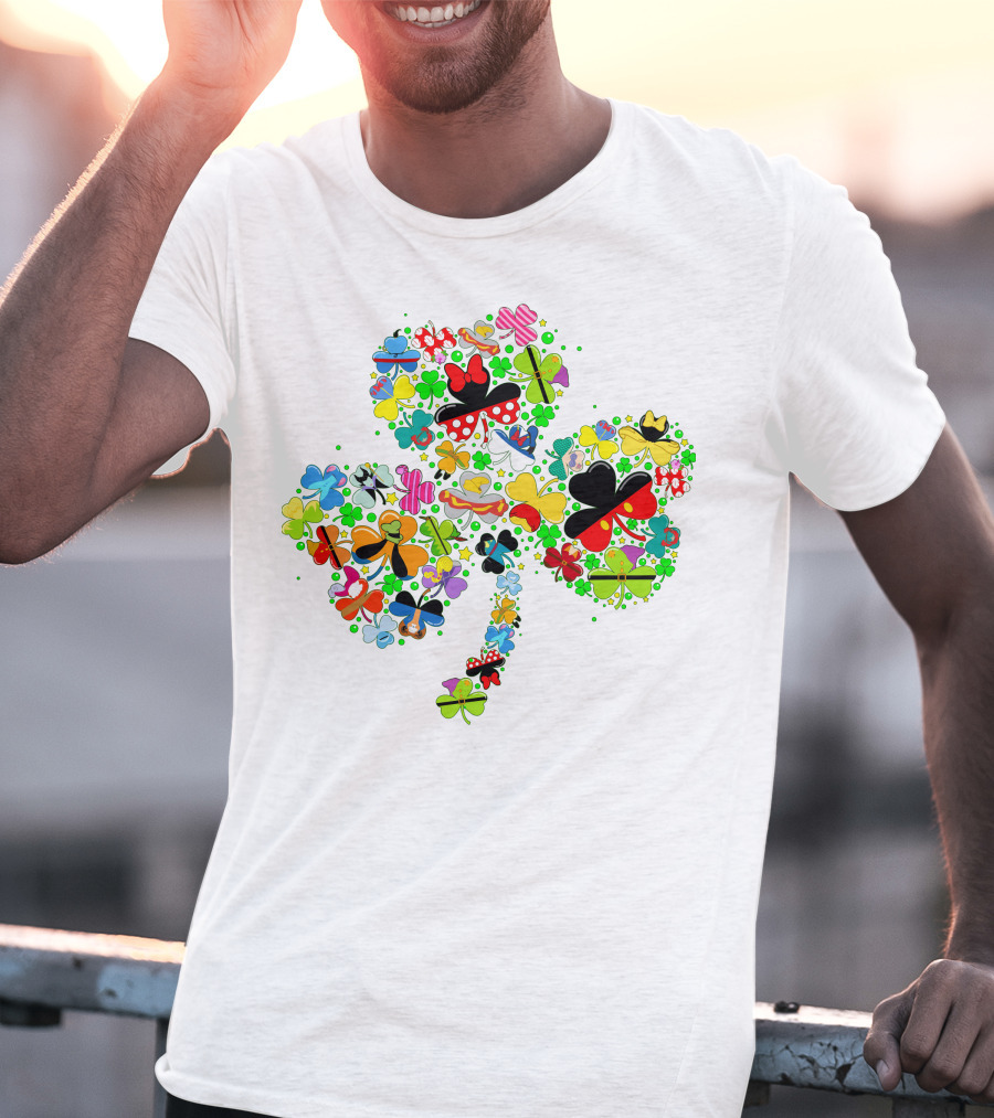 DN Shamrocks Mickey Minnie Colorful Elements T-Shirt