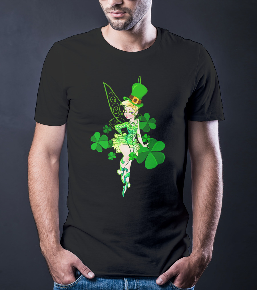 TKB Patrick's Day Fairy In Clover And Green Hat Attire T-Shirt