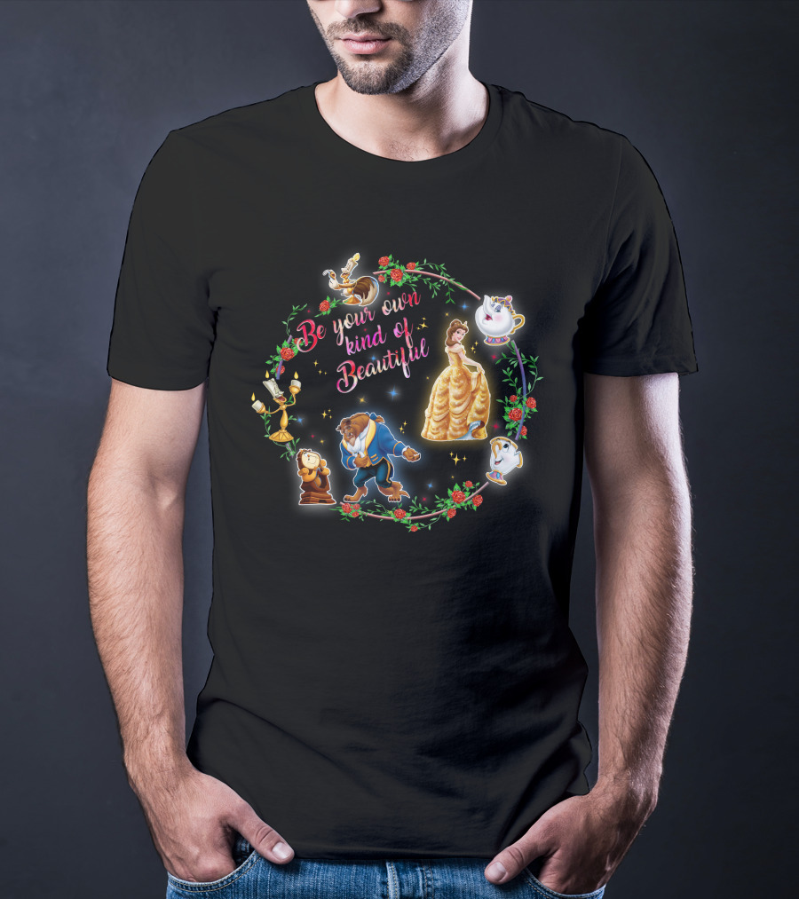 Be Your Own Kind Of Beautiful BT&TB Characters Roses T-Shirt