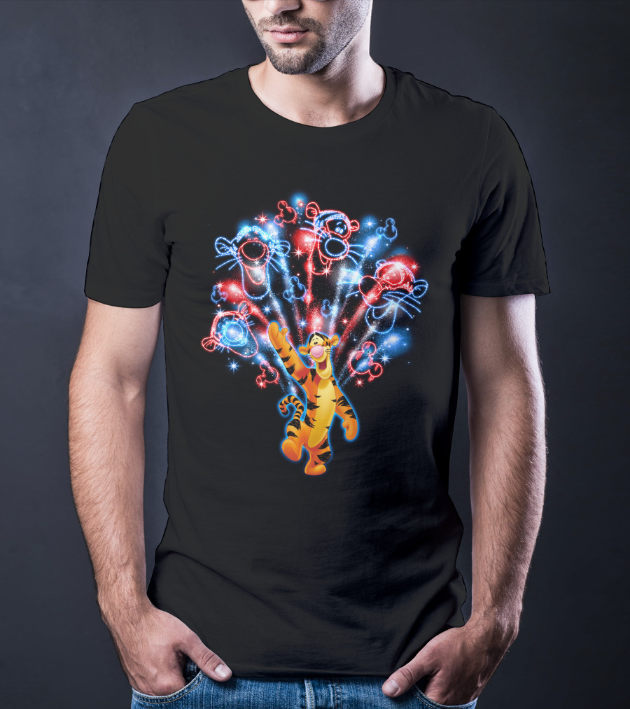 Tigger Fireworks Display Celebration Magic T-Shirt