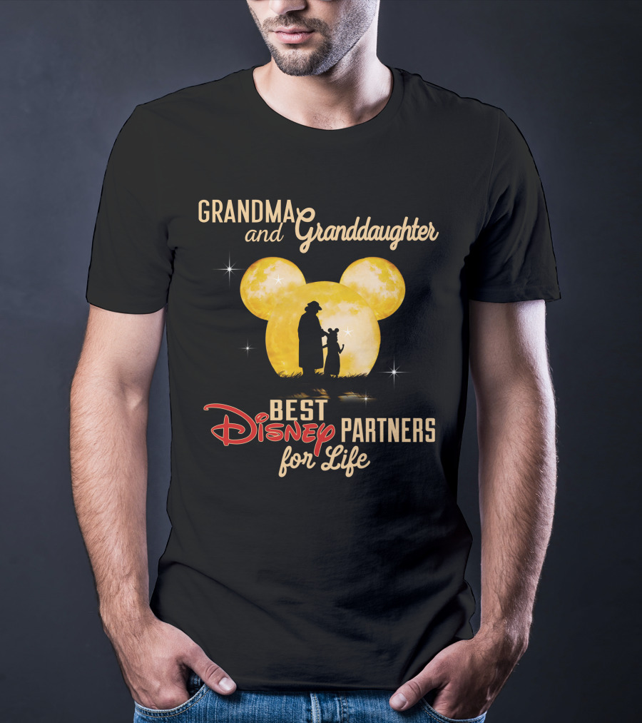 Grandma And Granddaughter Best Disney Partners For Life T-Shirt