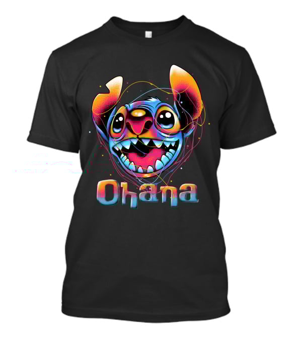 Stitch Ohana Colorful T-Shirt