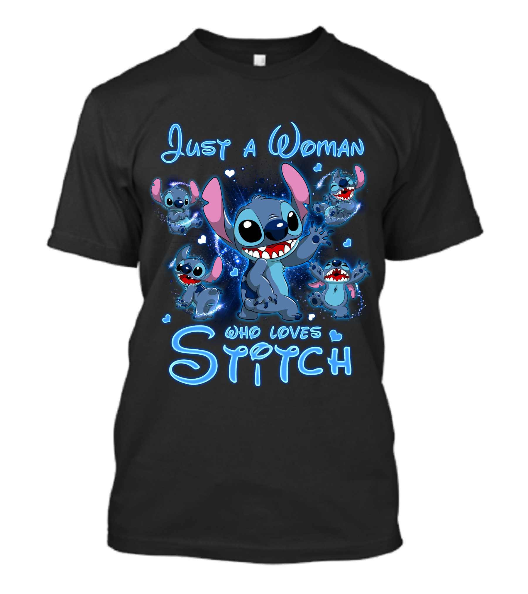 Just A Woman Who Loves Stitch T-Shirt