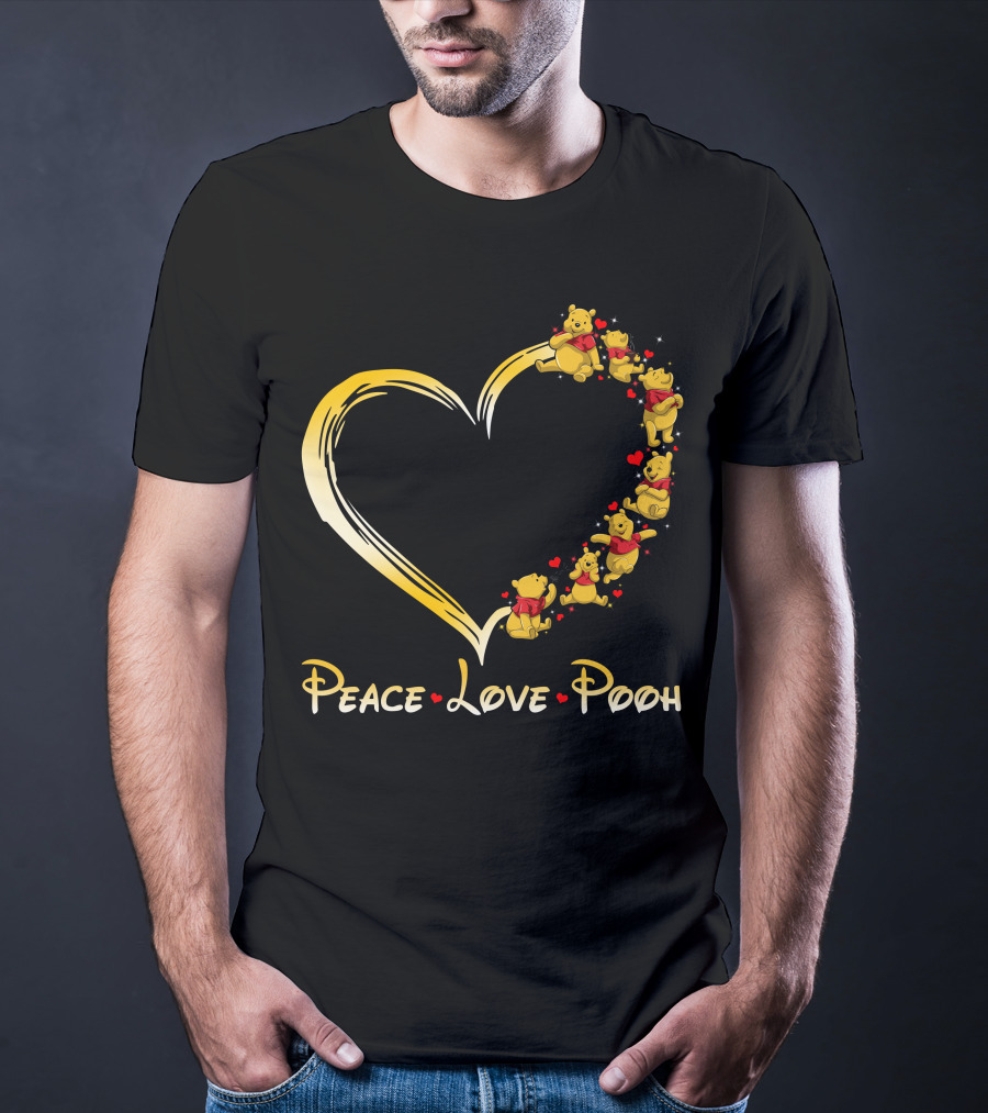 Peace Love Pooh Heart T-Shirt